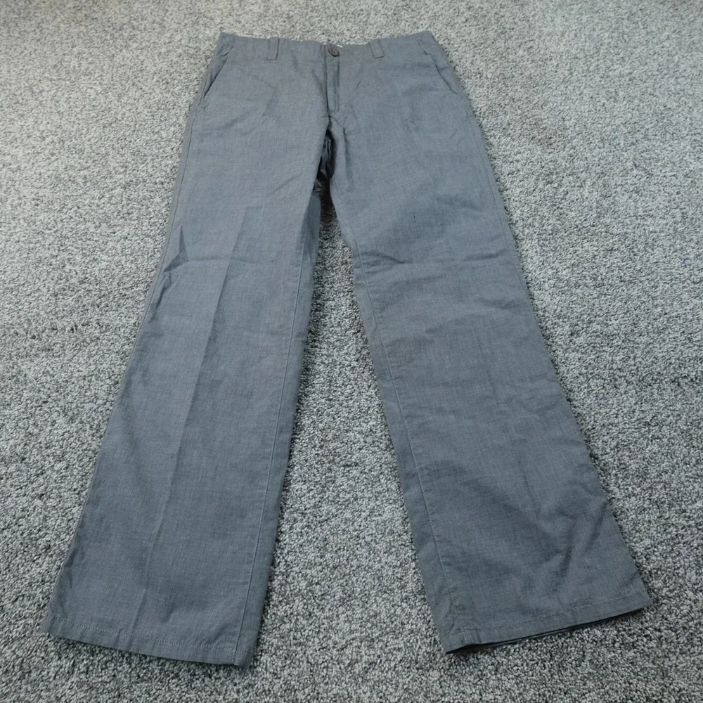 NEW Calvin Klein Pants Mens 30X30 Gray Slim Straight Chino Dress Trouser Career